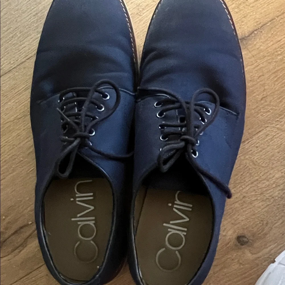 Calvin Klein Men's Auggussie Lace Up Navy Oxford Shoes